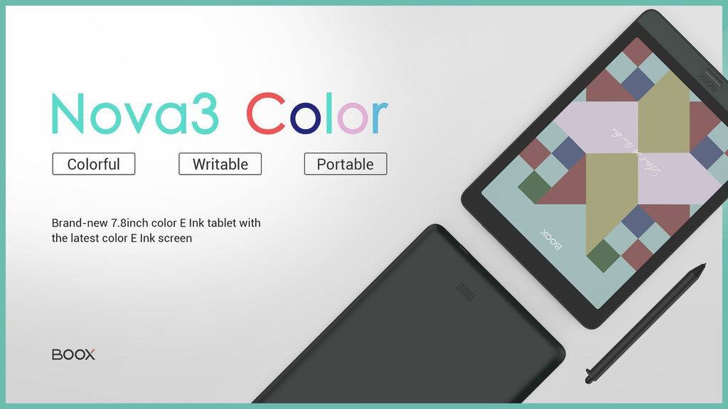 Introducing 7.8inch Color E Ink Tablet BOOX Nova3 Color